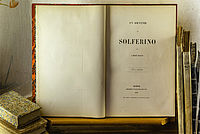 Foto des Buchs "Un Souvenir de Solferino" von Henry Dunant.