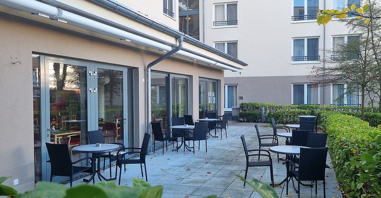 Terasse des Seniorenzentrum Kaltenkirchen.