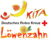 Logo der DRK Kita Löwenzahn.
